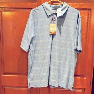 NWT: Hudson River Heritage Classics men’s polo in blue, size large